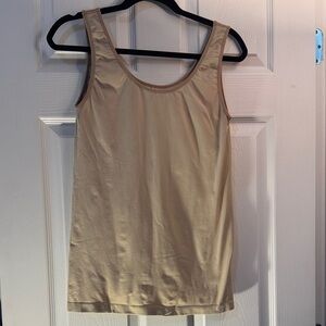 Rhonda Shear Tan Tank Top